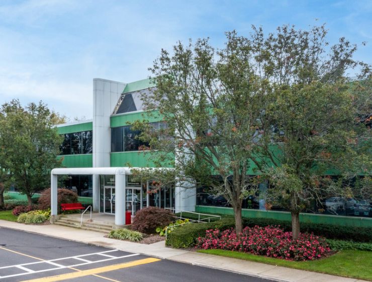corporate headquarters entrance in New York